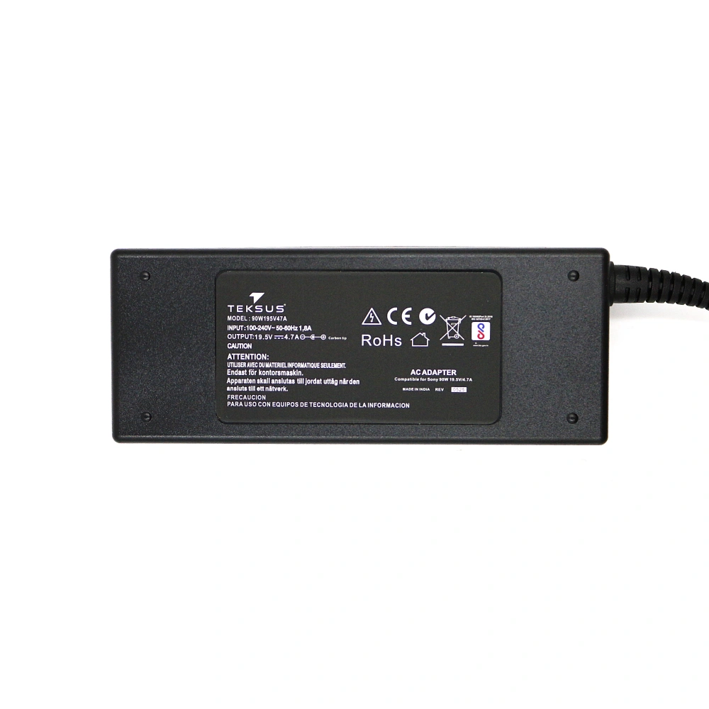 Teksus Laptop Adapter Compatible For Sony 90w | 19.5v/4.7a | 6.5mm x 4.4mm view 3